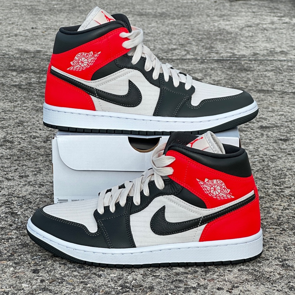 Wmns Air Jordan 1 Mid SE ‘Infared and Light Orewood Brown’